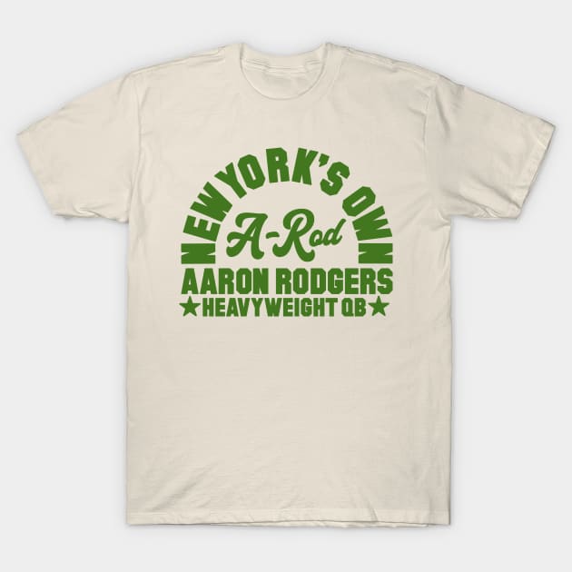 New York's Own Aaron Rodgers (White) T-Shirt by Carl Cordes